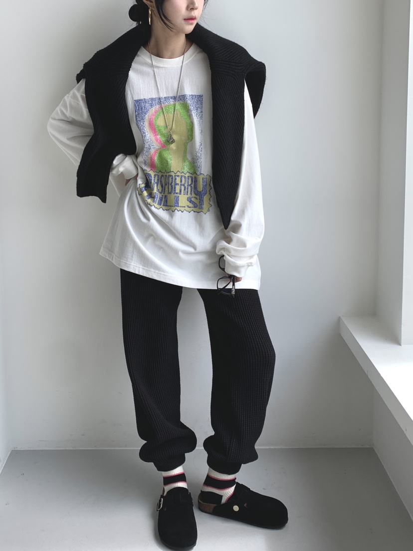 DAVICHI東大門㊣代購女士新款25秋冬休閑職業人氣時尚長袖T恤DAVICHI長袖T恤