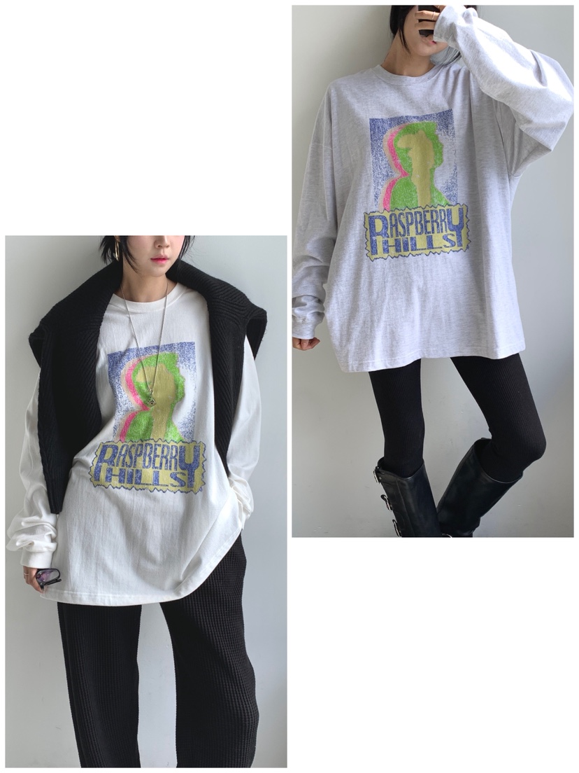 DAVICHI東大門㊣代購女士新款25秋冬休閑職業人氣時尚長袖T恤DAVICHI長袖T恤