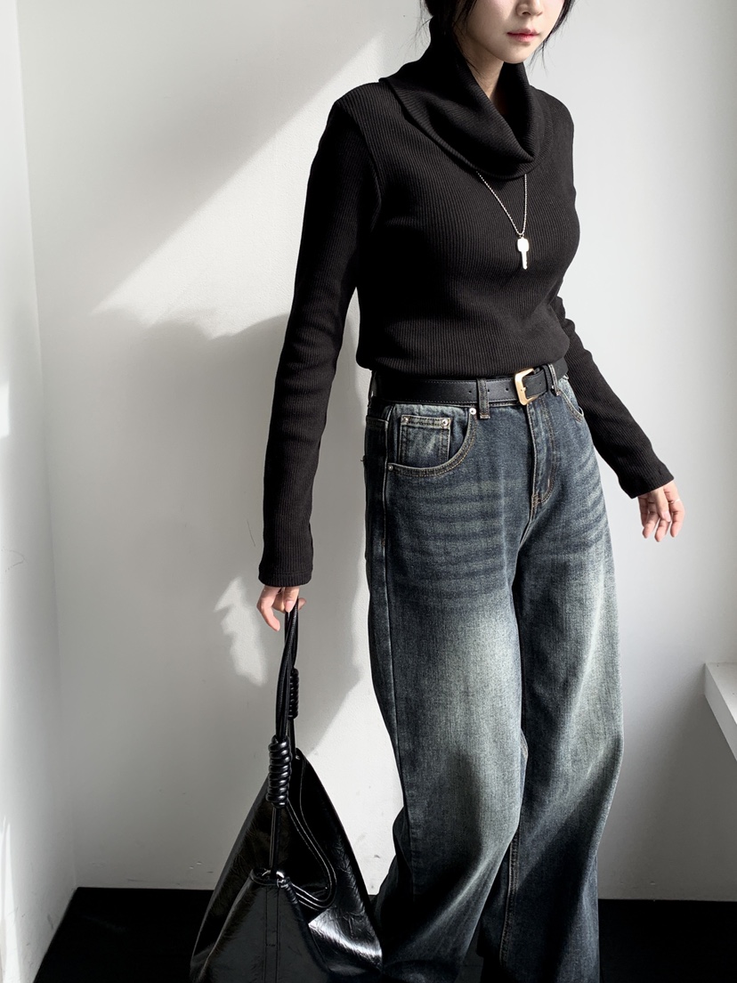 DAVICHI東大門㊣實拍女裝新款人氣25秋冬休閑時尚推薦針織衫DAVICHI針織衫