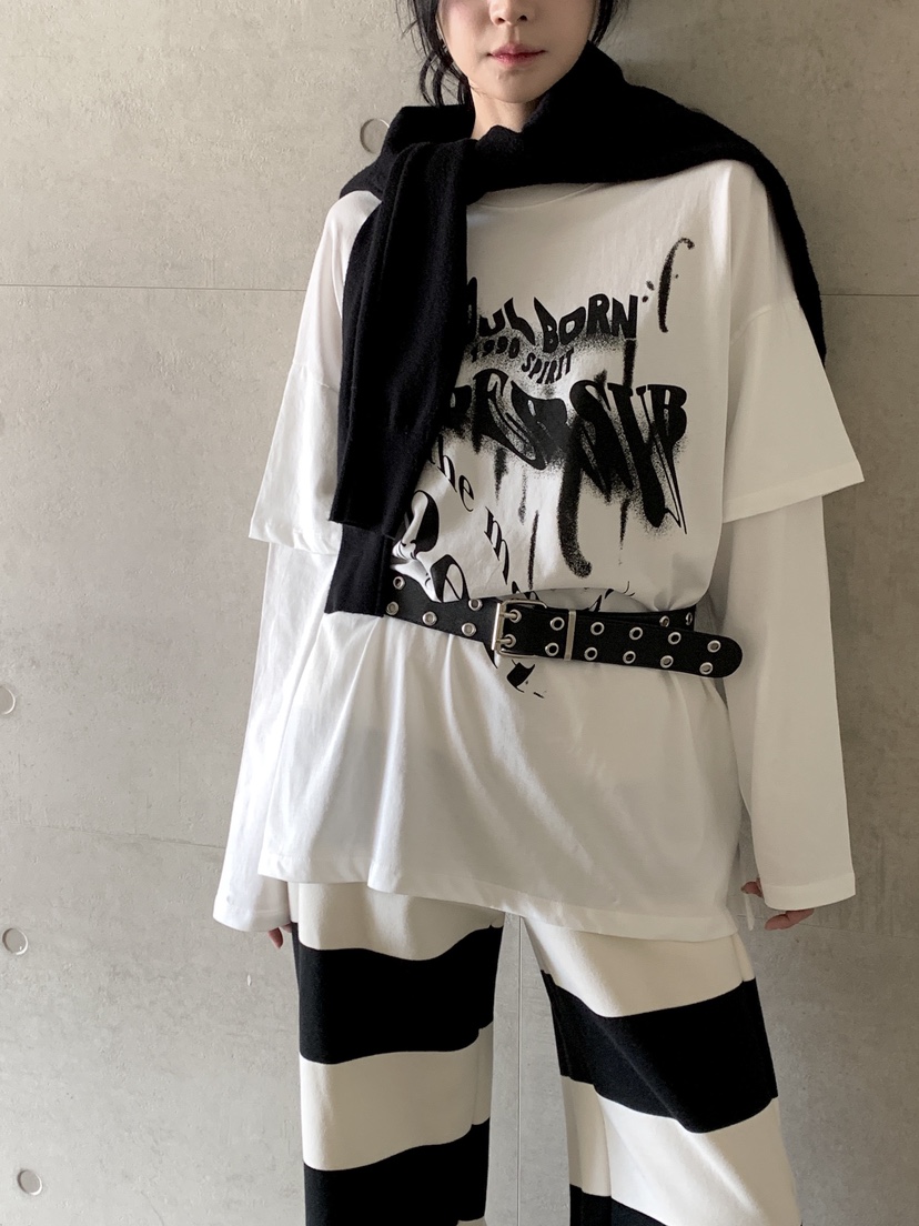 DAVICHI東大門㊣直郵女裝新款推薦25秋冬時尚熱賣長袖T恤雙層DAVICHI長袖T恤