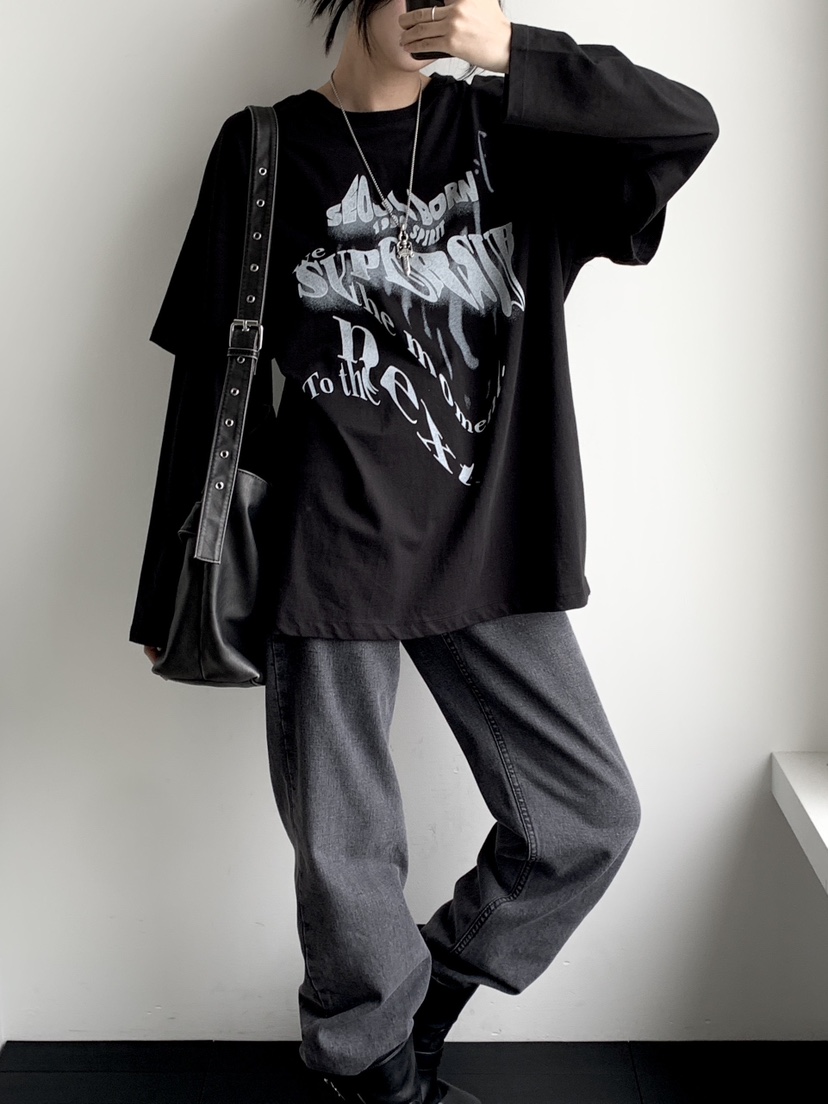 DAVICHI東大門㊣直郵女裝新款推薦25秋冬時尚熱賣長袖T恤雙層DAVICHI長袖T恤