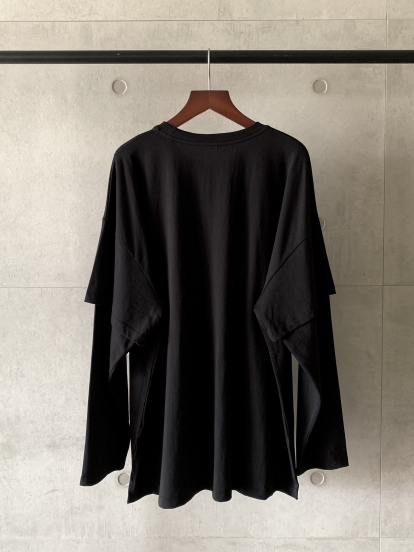 DAVICHI東大門㊣直郵女裝新款推薦25秋冬時尚熱賣長袖T恤雙層DAVICHI長袖T恤