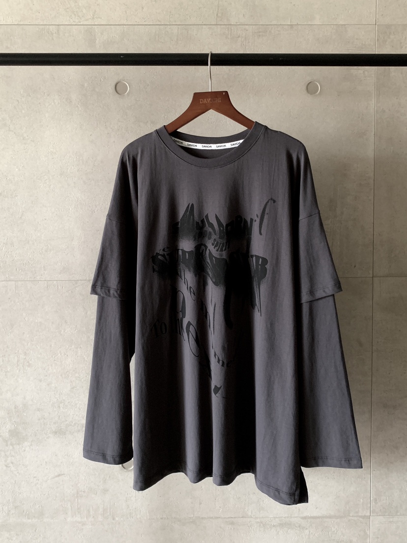 DAVICHI東大門㊣直郵女裝新款推薦25秋冬時尚熱賣長袖T恤雙層DAVICHI長袖T恤圖色1