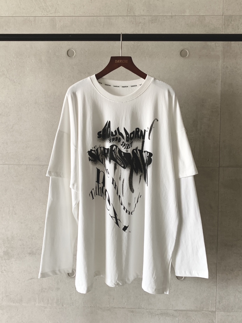 DAVICHI東大門㊣直郵女裝新款推薦25秋冬時尚熱賣長袖T恤雙層DAVICHI長袖T恤圖色3