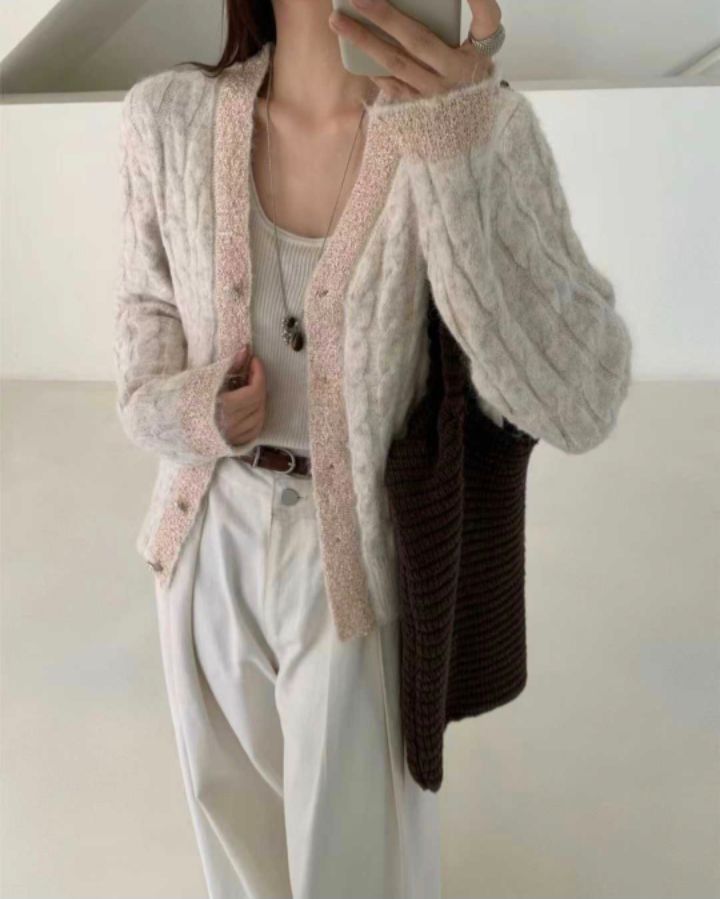 RICO東大門㊣代購女裝新款25秋冬熱賣職業人氣推薦時尚針織衫bling bling/RICO針織衫