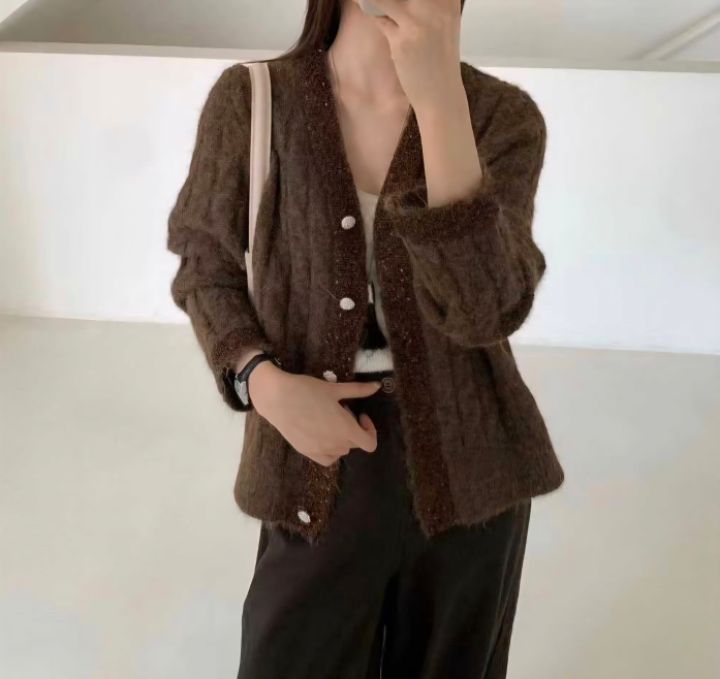 RICO東大門㊣代購女裝新款25秋冬熱賣職業人氣推薦時尚針織衫bling bling/RICO針織衫