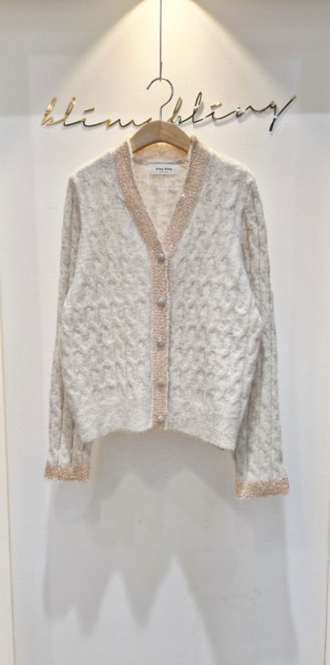 RICO東大門㊣代購女裝新款25秋冬熱賣職業人氣推薦時尚針織衫bling bling/RICO針織衫圖色1