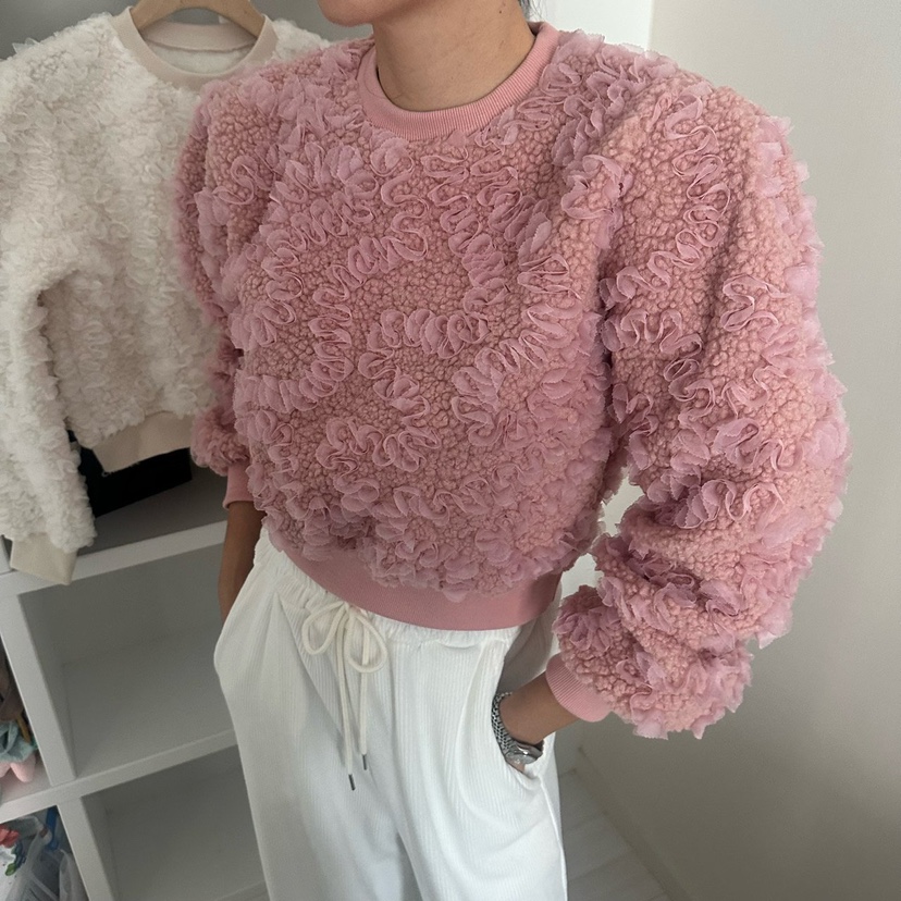 SOUIT韓國直郵㊣女裝新品時尚人氣25秋冬職業熱賣襯衫蕾絲衫SOUIT by mabel-L襯衫/蕾絲衫