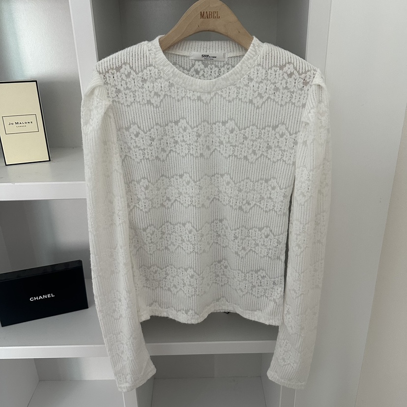 SOUIT東大門㊣實拍女裝新款推薦25秋冬人氣休閑職業襯衫蕾絲衫SOUIT by mabel-L襯衫/蕾絲衫