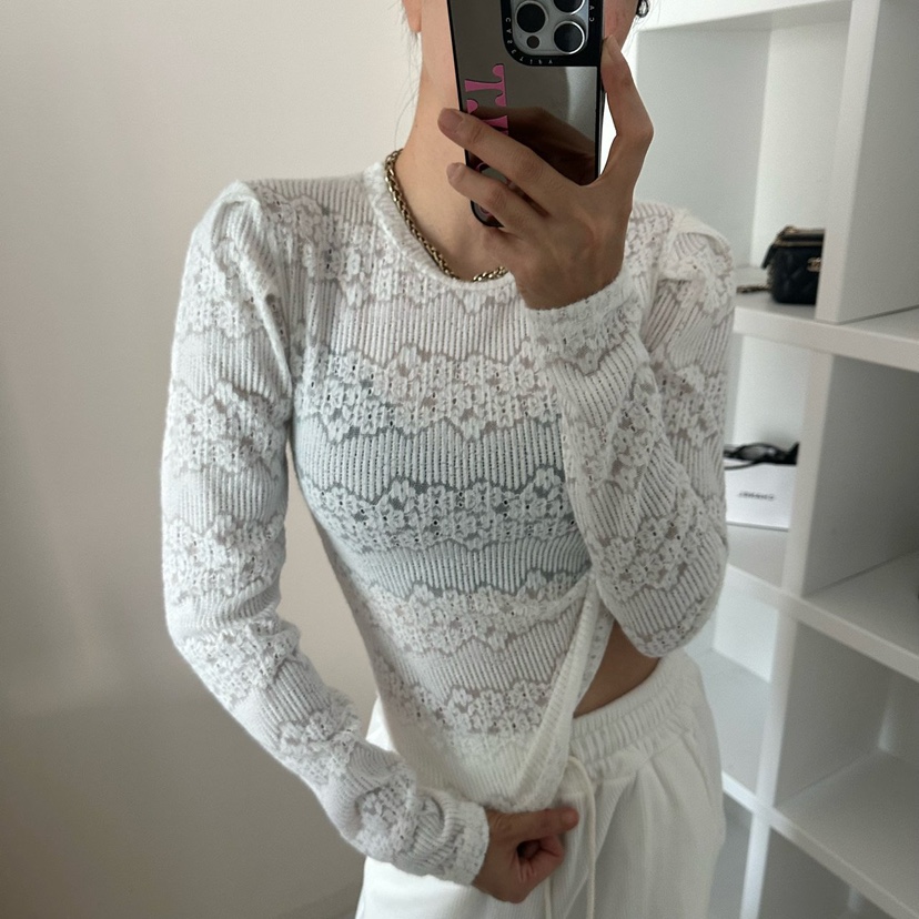 SOUIT東大門㊣實拍女裝新款推薦25秋冬人氣休閑職業襯衫蕾絲衫SOUIT by mabel-L襯衫/蕾絲衫