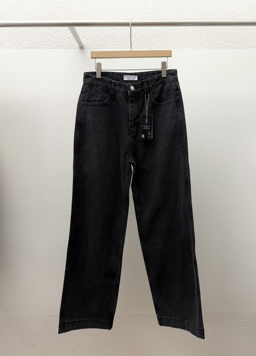 ROMANTICIZE韓國直郵㊣女裝新款推薦休閑職業牛仔褲寬松牛仔ROMANTICIZE牛仔褲圖色1
