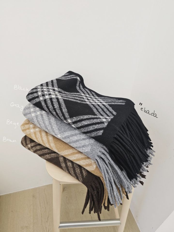 EBADA韓國直郵㊣女裝新款推薦熱賣時尚休閑職業25秋冬圍巾披肩EBADA圍巾/披肩