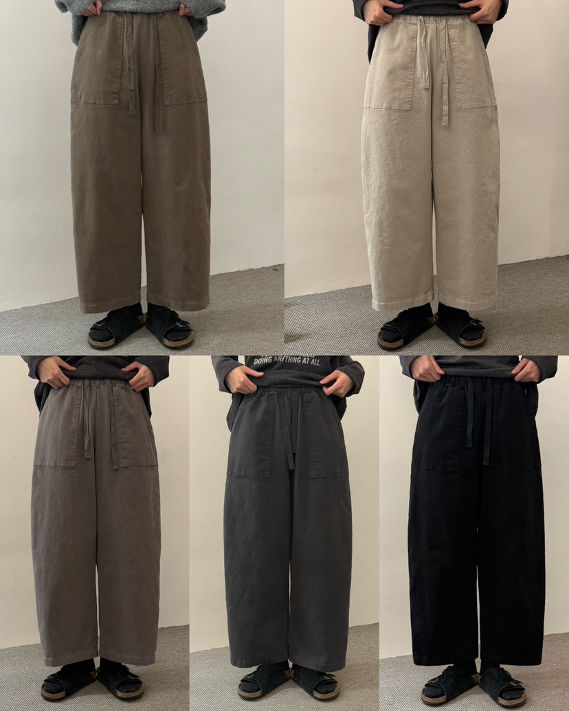 MONE-A韓國直郵㊣女士新款熱賣職業推薦休閑時尚休閑褲口袋MONE-A休閑褲