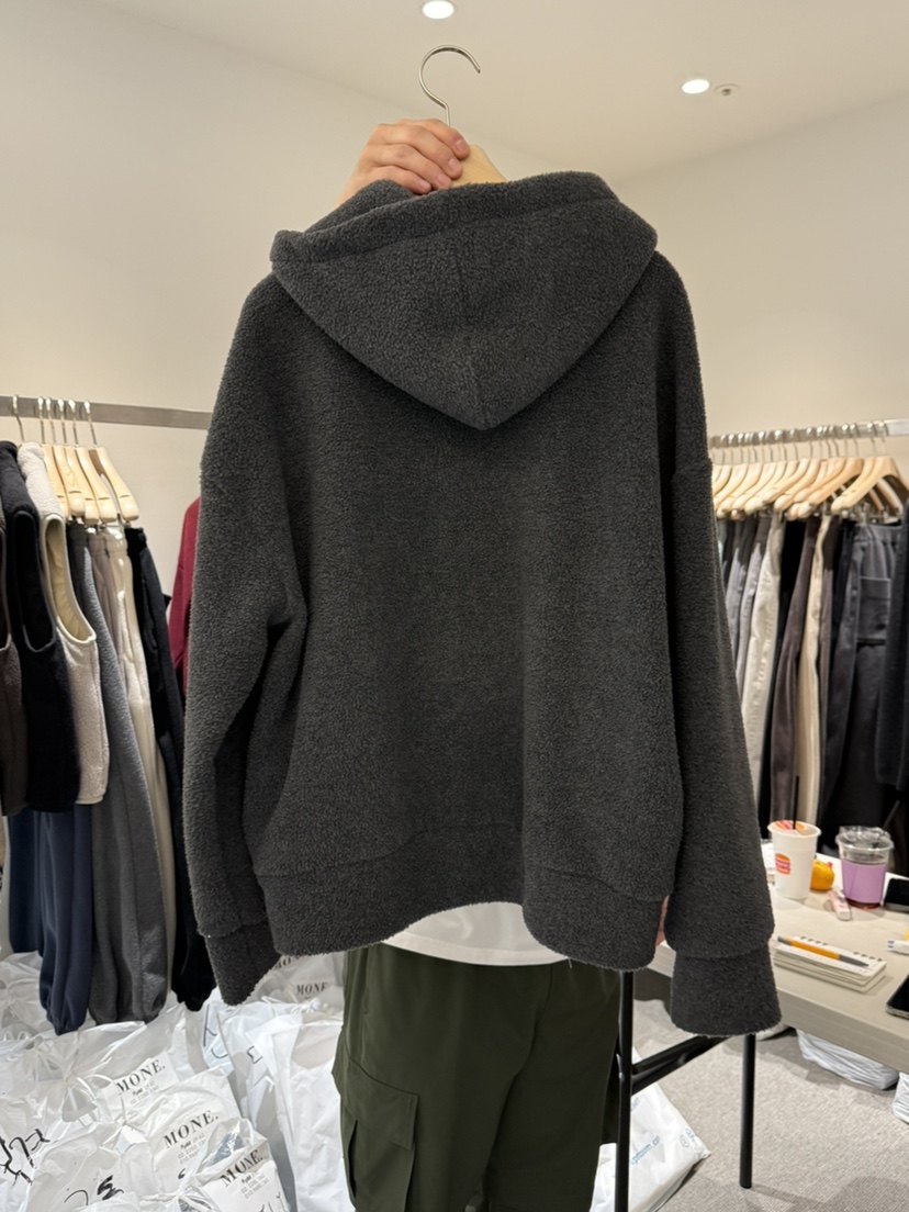 MONE-A韓國直郵㊣女士新品休閑時尚25秋冬職業衛衣拉鏈兜帽MONE-A衛衣