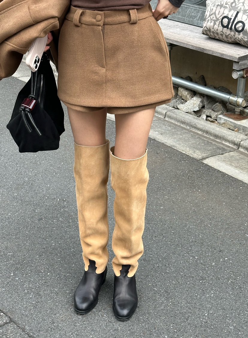 ZEROZERO東大門㊣代購女裝新款熱賣時尚推薦休閑25秋冬裙褲羊毛ZEROZERO裙褲