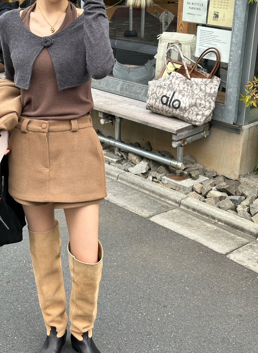 ZEROZERO東大門㊣代購女裝新款熱賣時尚推薦休閑25秋冬裙褲羊毛ZEROZERO裙褲