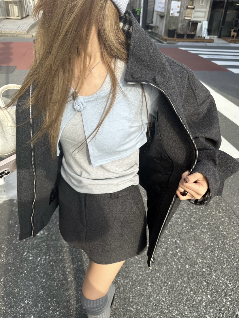 ZEROZERO東大門㊣代購女裝新款熱賣時尚推薦休閑25秋冬裙褲羊毛ZEROZERO裙褲