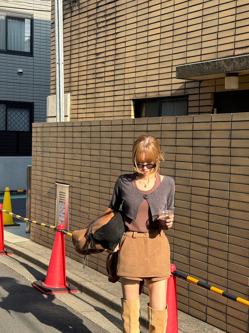 ZEROZERO東大門㊣代購女裝新款熱賣時尚推薦休閑25秋冬裙褲羊毛ZEROZERO裙褲圖色1