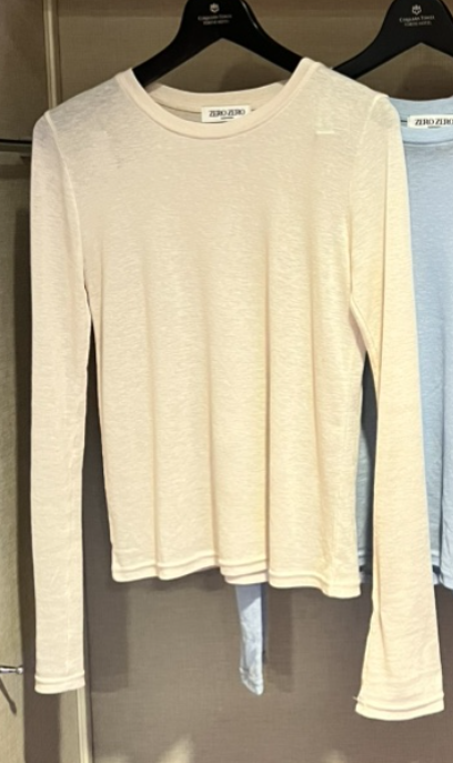 ZEROZERO東大門㊣代購女裝新品熱賣職業25秋冬T恤不含內搭羊毛ZEROZEROT恤圖色1