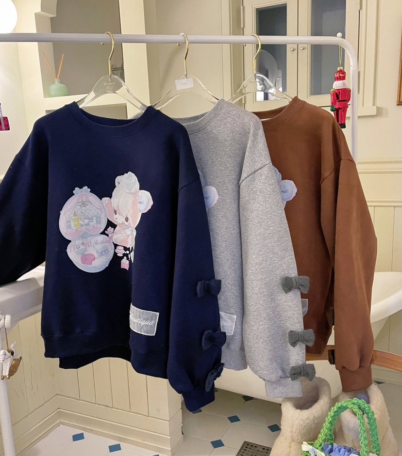 BOUTIQUE-L韓國代購㊣女士新款時尚推薦熱賣職業人氣25秋冬衛衣BOUTIQUE-L衛衣