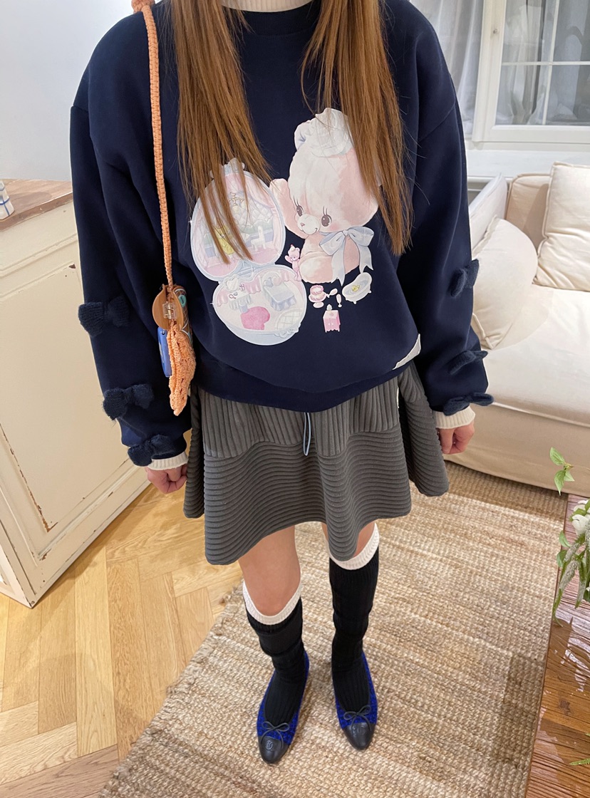 BOUTIQUE-L韓國代購㊣女士新款時尚推薦熱賣職業人氣25秋冬衛衣BOUTIQUE-L衛衣