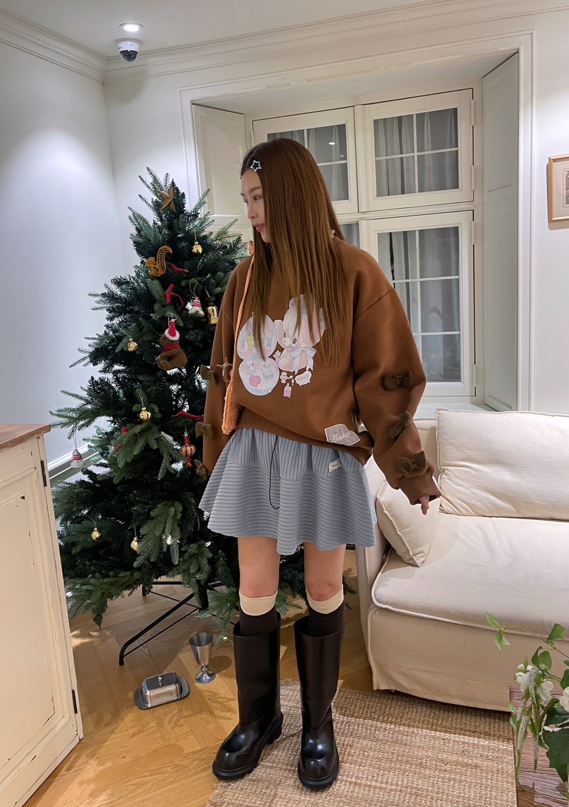 BOUTIQUE-L韓國代購㊣女士新款時尚推薦熱賣職業人氣25秋冬衛衣BOUTIQUE-L衛衣