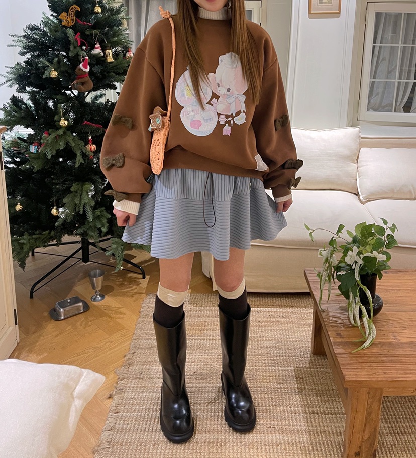 BOUTIQUE-L韓國代購㊣女士新款時尚推薦熱賣職業人氣25秋冬衛衣BOUTIQUE-L衛衣