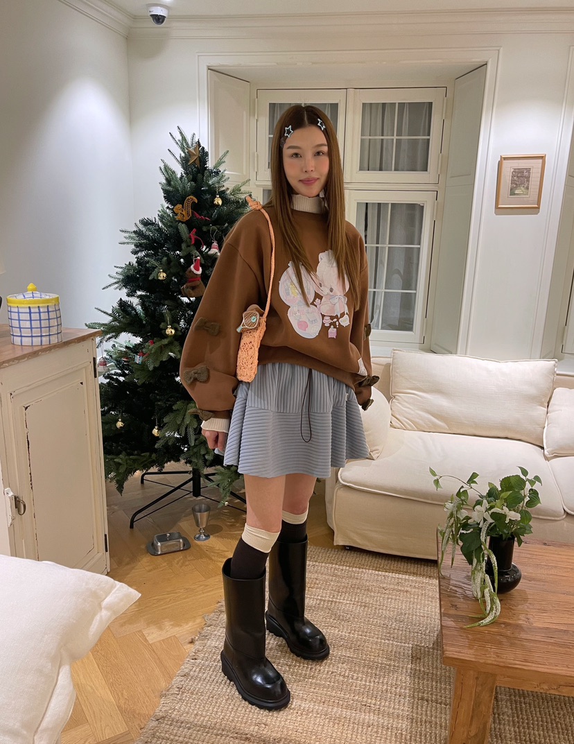 BOUTIQUE-L韓國代購㊣女士新款時尚推薦熱賣職業人氣25秋冬衛衣BOUTIQUE-L衛衣