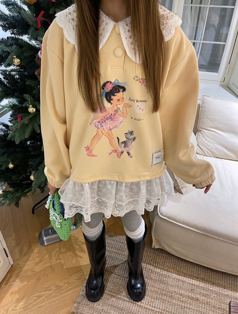 BOUTIQUE-L韓國直郵㊣女士新款休閑推薦時尚25秋冬人氣衛衣BOUTIQUE-L衛衣