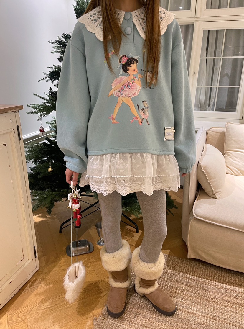 BOUTIQUE-L韓國直郵㊣女士新款休閑推薦時尚25秋冬人氣衛衣BOUTIQUE-L衛衣