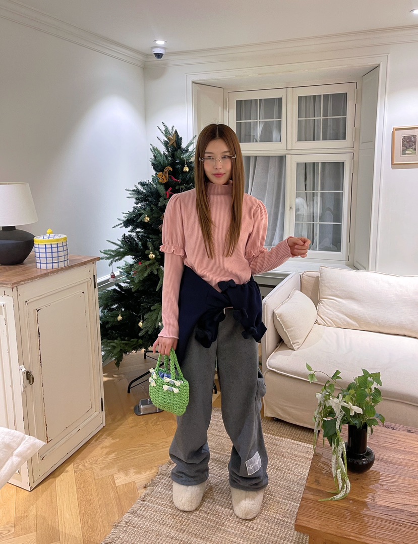 BOUTIQUE-L東大門㊣代購女士新款時尚熱賣人氣推薦25秋冬針織衫BOUTIQUE-L針織衫