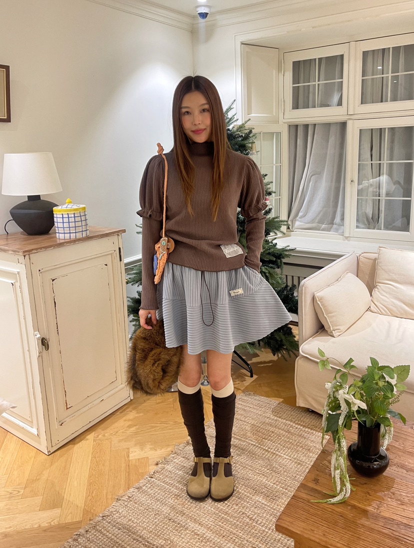 BOUTIQUE-L東大門㊣代購女士新款時尚熱賣人氣推薦25秋冬針織衫BOUTIQUE-L針織衫