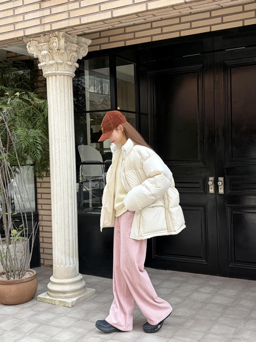 THE ABLE東大門㊣實拍女士新款推薦休閑時尚短款棉服口袋高領THE ABLE/TA短款棉服