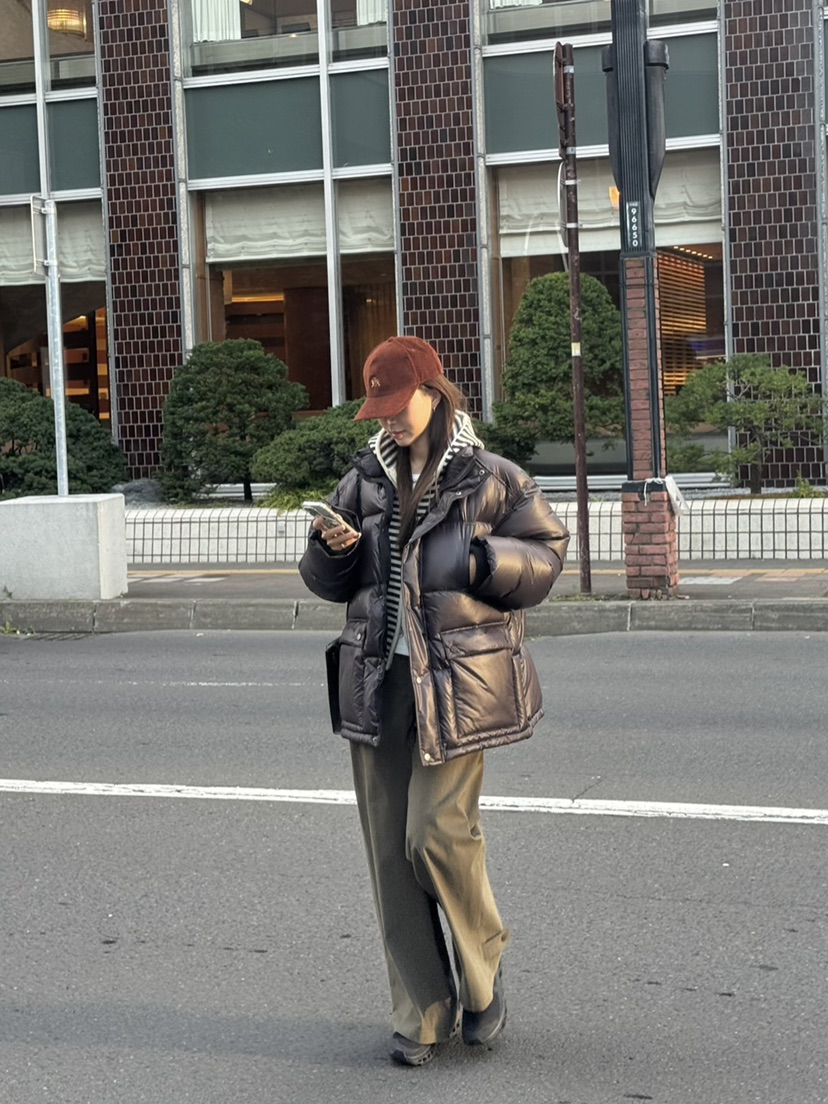 THE ABLE東大門㊣實拍女士新款推薦休閑時尚短款棉服口袋高領THE ABLE/TA短款棉服