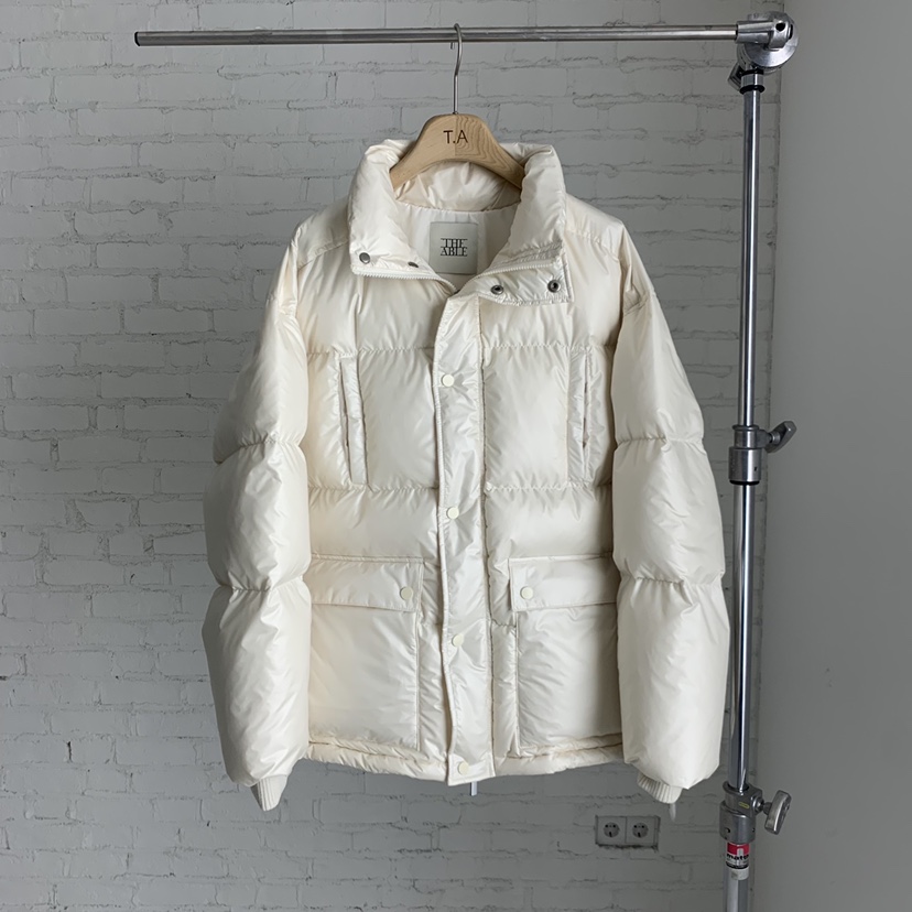 THE ABLE東大門㊣實拍女士新款推薦休閑時尚短款棉服口袋高領THE ABLE/TA短款棉服圖色2