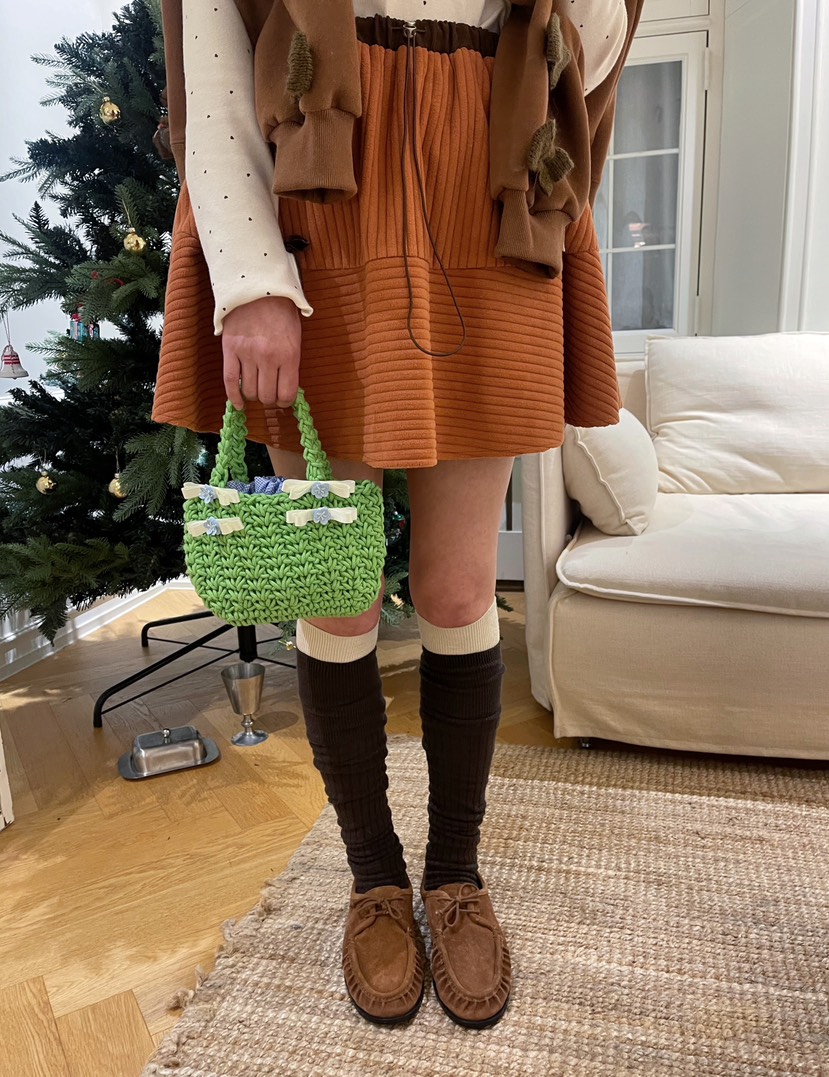 BOUTIQUE-L東大門㊣代購女裝新品熱賣25秋冬人氣時尚休閑短裙BOUTIQUE-L短裙