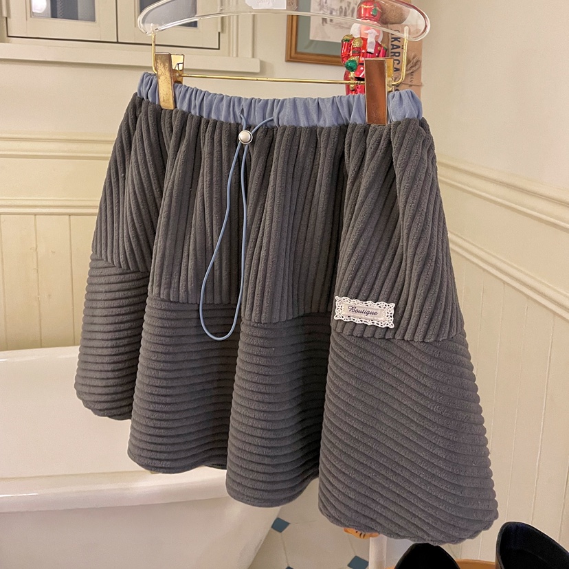 BOUTIQUE-L東大門㊣代購女裝新品熱賣25秋冬人氣時尚休閑短裙BOUTIQUE-L短裙圖色2