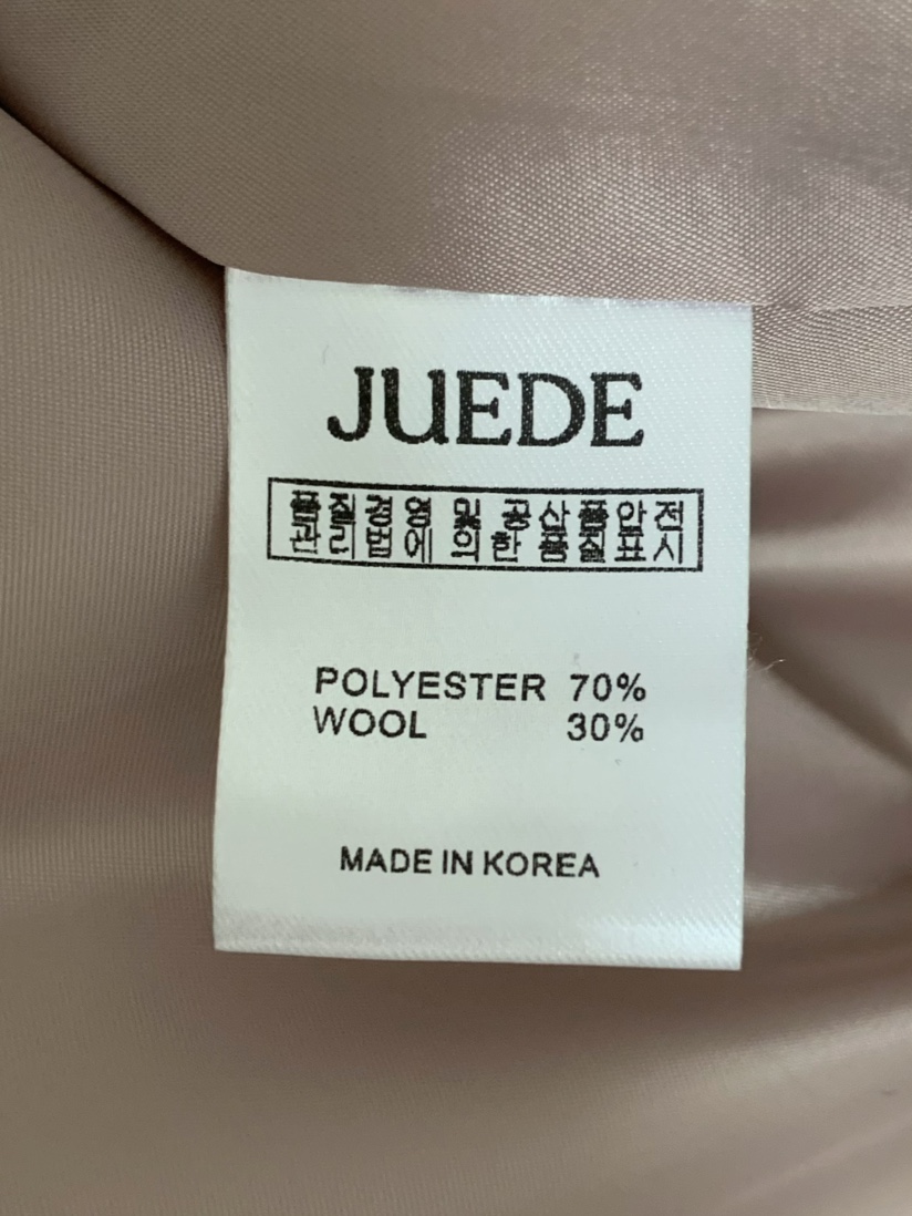 JUEDE韓國代購㊣女裝新款推薦時尚短款大衣JUEDE短款大衣