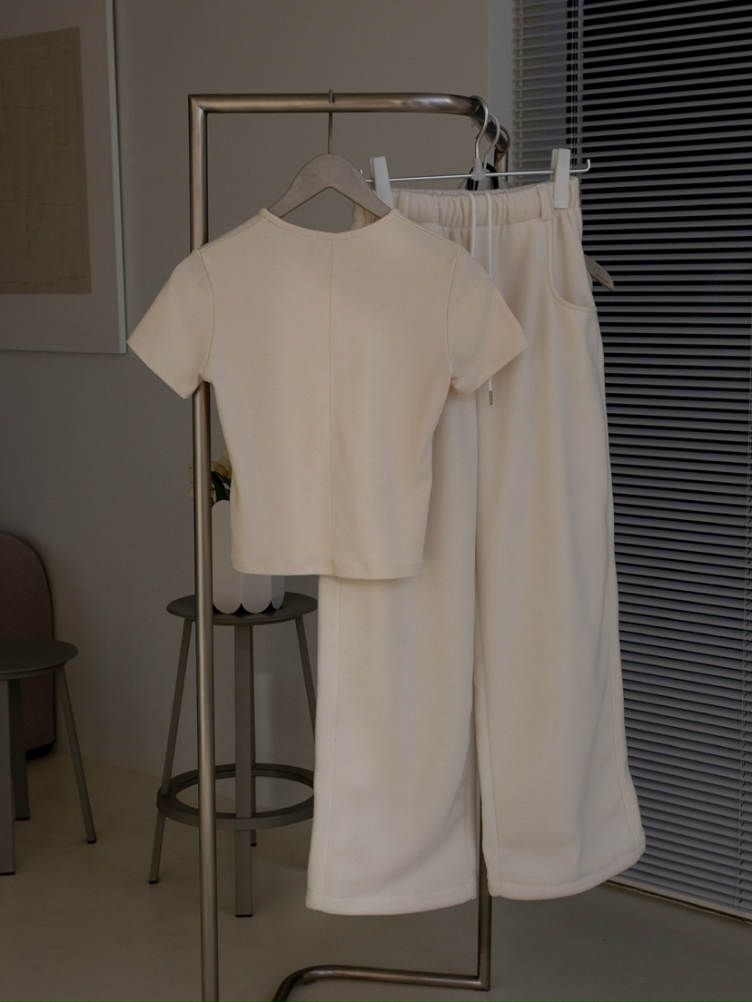 INSSENSE-A東大門㊣代購女裝新款熱賣休閑人氣25秋冬休閑褲抓絨INSSENSE-A休閑褲