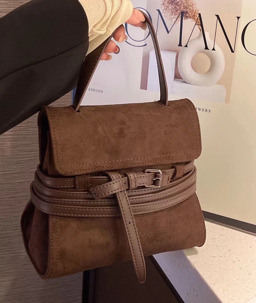 AWESOME-L韓國直郵㊣女士新款職業推薦25秋冬手拿包腋下包麂皮AWESOME-L手拿包/腋下包圖色2