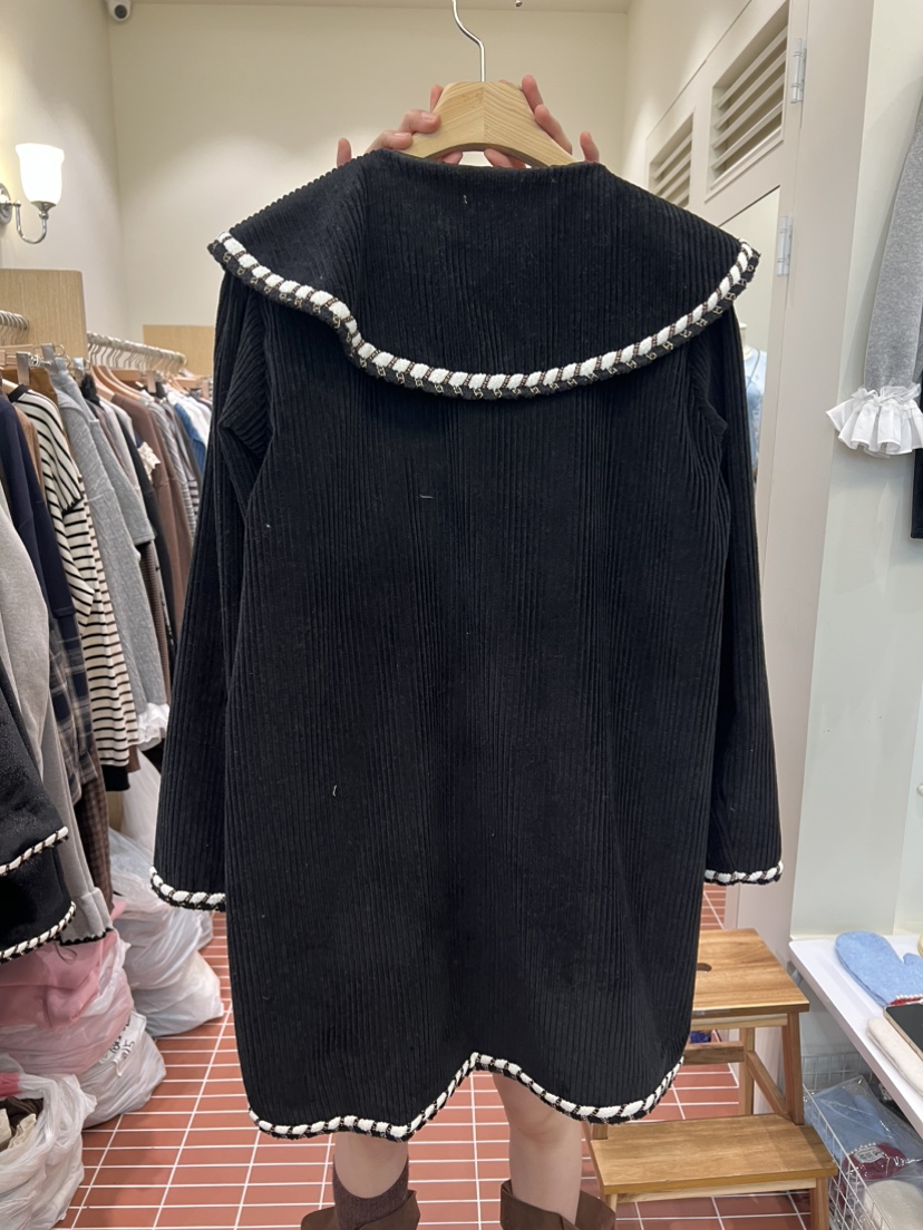 BE&amp;BE韓國直郵㊣女裝新品休閑時尚人氣熱賣連衣裙燈芯絨BE&be連衣裙