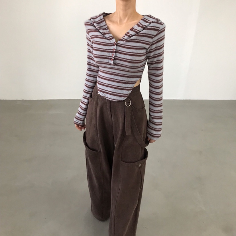 2TWO MOON東大門㊣直郵女裝新款時尚休閑職業長袖T恤連帽衫2TWO MOON長袖T恤