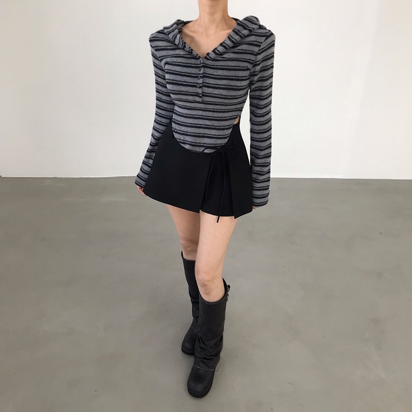 2TWO MOON東大門㊣直郵女裝新款時尚休閑職業長袖T恤連帽衫2TWO MOON長袖T恤