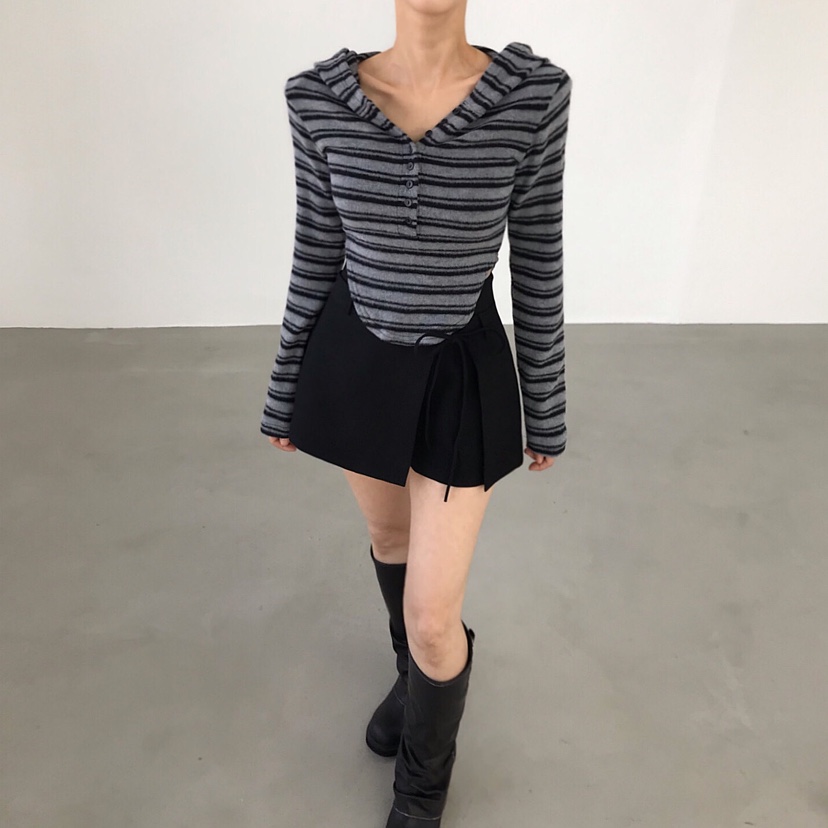 2TWO MOON東大門㊣直郵女裝新款時尚休閑職業長袖T恤連帽衫2TWO MOON長袖T恤