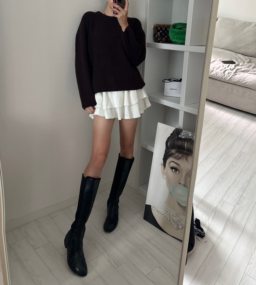 SOUIT東大門㊣直郵女士新款推薦時尚25秋冬休閑針織衫安哥拉SOUIT by mabel-L針織衫