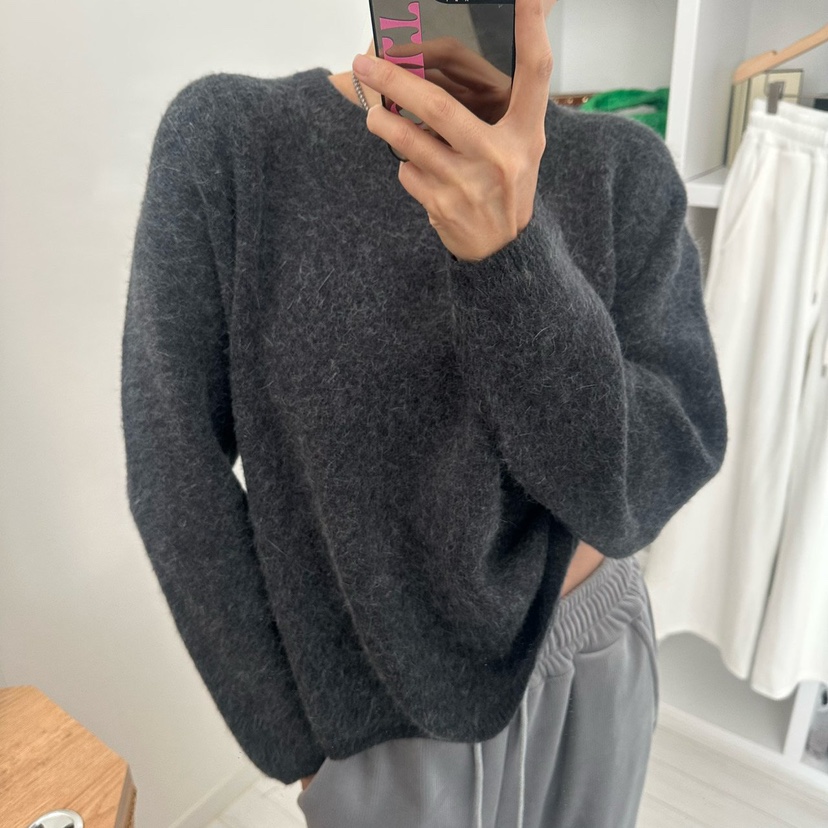 SOUIT東大門㊣直郵女士新款推薦時尚25秋冬休閑針織衫安哥拉SOUIT by mabel-L針織衫