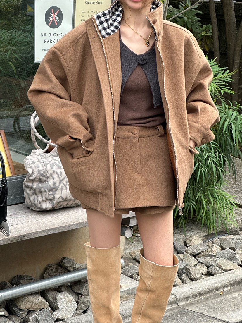 ZEROZERO東大門㊣直郵女裝新品休閑職業25秋冬推薦夾克羊毛ZEROZERO夾克