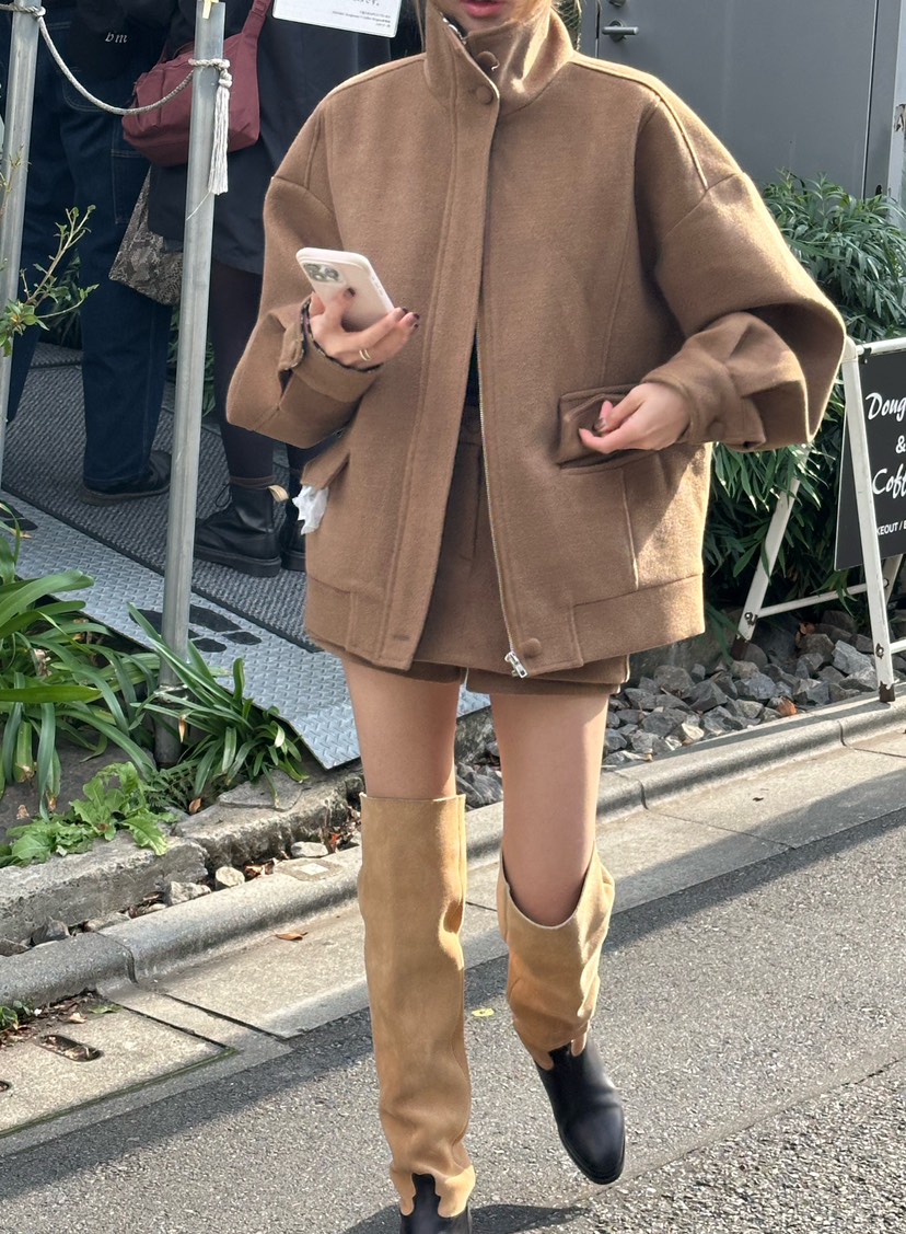 ZEROZERO東大門㊣直郵女裝新品休閑職業25秋冬推薦夾克羊毛ZEROZERO夾克