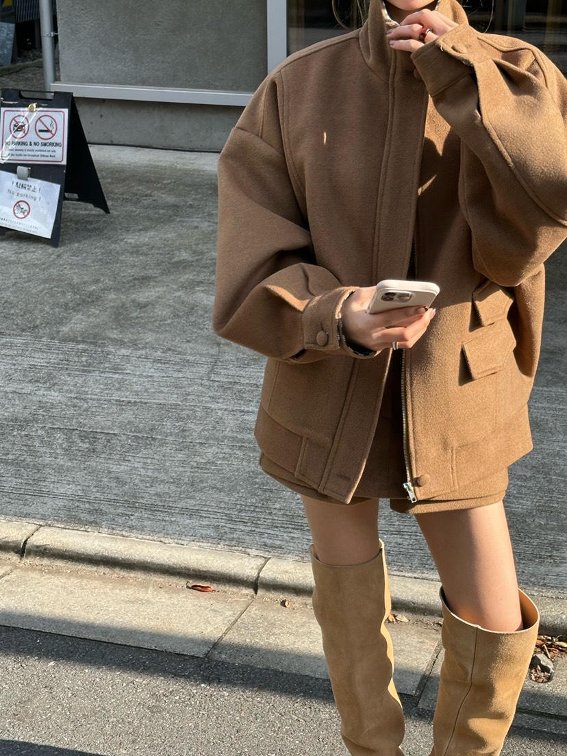 ZEROZERO東大門㊣直郵女裝新品休閑職業25秋冬推薦夾克羊毛ZEROZERO夾克