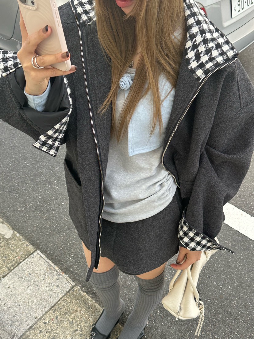 ZEROZERO東大門㊣直郵女裝新品休閑職業25秋冬推薦夾克羊毛ZEROZERO夾克